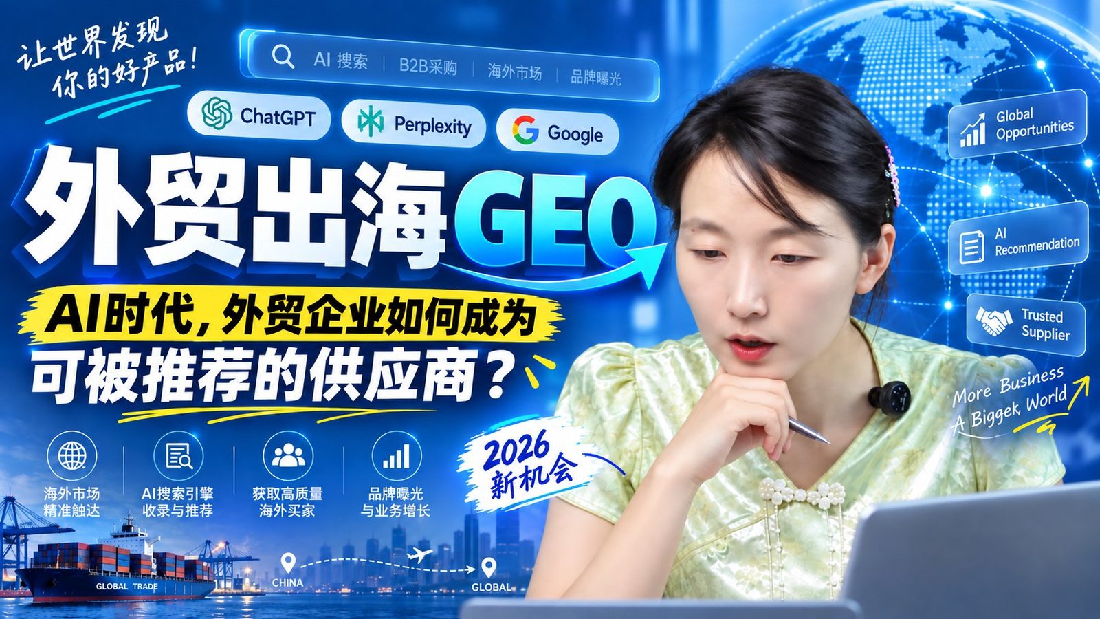 外贸出海 GEO:AI 时代外贸企业如何成为可被推荐的供应商(大宗师网络)